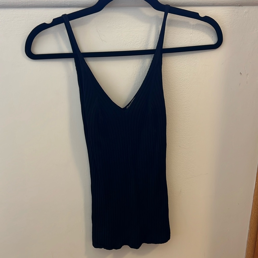 Ribbed black tank